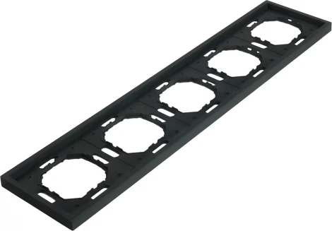 Рамка на 5 постов (черный) Stekker Эмили 49862