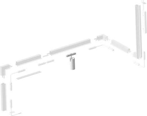 Трековый светильник магнитный светодиодный Vitaluce VT0200047-00 (48V, кольцо)