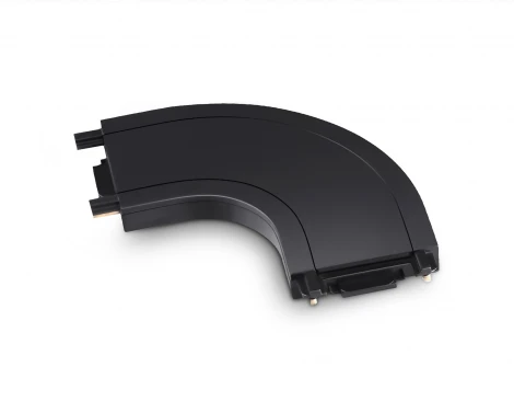 Коннектор соединитель угловой токопроводящий черный Ambrella Magnetic Ultra slim 26 48В GV1111