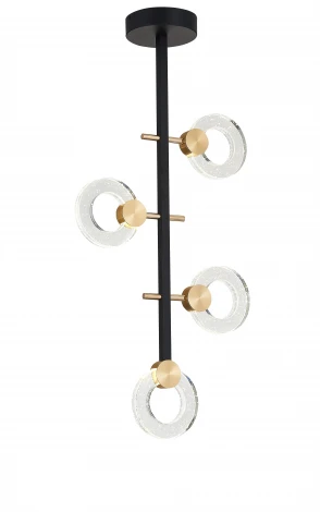 Потолочная люстра на штанге Simple Story 1086 1086-LED16CL (220V, хрусталь, кольцо)