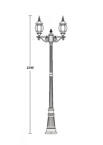 Наземный фонарь Oasis Light 83409SA W