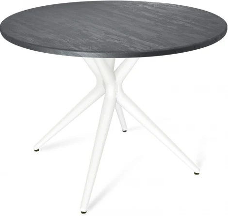 Стол Sheffilton SHT-TU30/TT 90 МДФ белый/каменный уголь