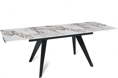 Стол раскладной Rhein (140+40+40), керамика глянцевая Pandora Top Concept арт.21176