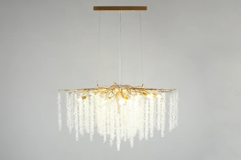 Подвесная люстра Aployt Paulina APL.848.23.10 (220V, хрусталь, на тросе, ветки)