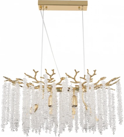 Подвесная люстра хрустальная Arte Milano Milano-2 23210.700.6.E14.A GD (220V, на тросе)