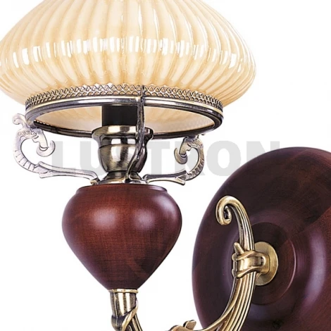 Бра N-Light 835 835-01-01 красное дерево+бронза