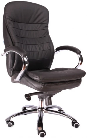 Компьютерное кресло для руководителя Valencia M кожа черный