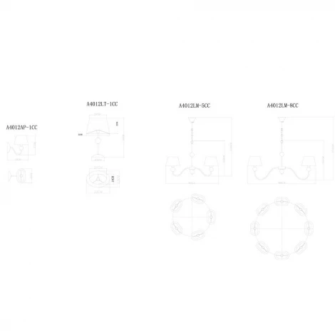 Интерьерная настольная лампа Arte Lamp Turandot A4012LT-1CC
