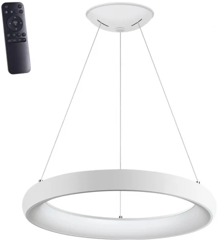 Светильник подвесной диммируемый, с пультом ДУ (2.4G) LED 60W Novotech Fold 359032 OVER (регулировка яркости, 220V, на тросе, кольцо)