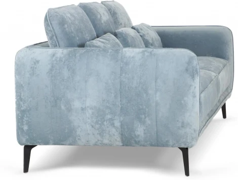 Диван Amsterdam трехместный ОГОГО (арт.785935), (Ткань,Велюр/Голубой)