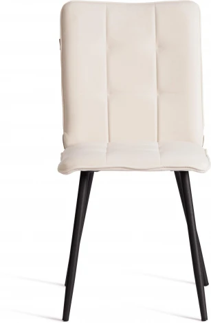 Стул обеденный Bari Tetchair (Флок/Молочный,Черный) арт.24801