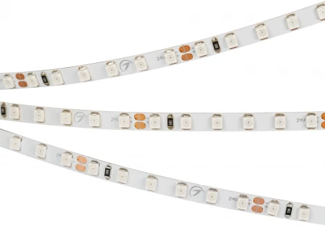 Светодиодная лента RT-A120-5mm 24V Green (9.6 W/m, IP20, 2835, 5m) (Arlight, узкая) 015663(2)