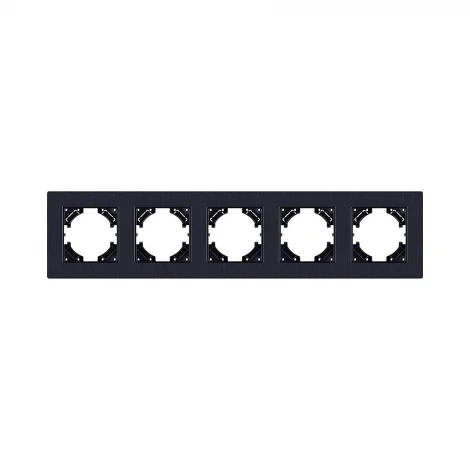 Рамка 5-постовая черный Kollinger Eleganz Plex EP5BK