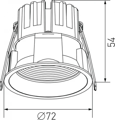 Точечный светильник светодиодный встраиваемый DesignLed DL-RE DL-RE1202-WH-NW (220V, круглые, IP44)