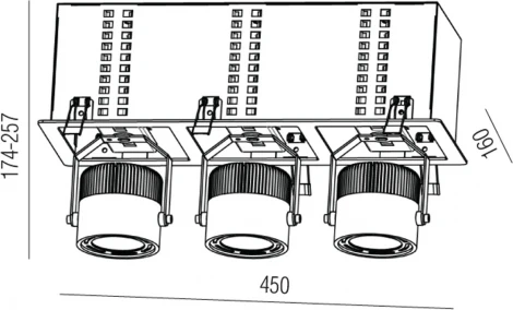 Встраиваемый точечный светильник Donolux DL18601 DL18601/03WW-SQ (LED, 220V)
