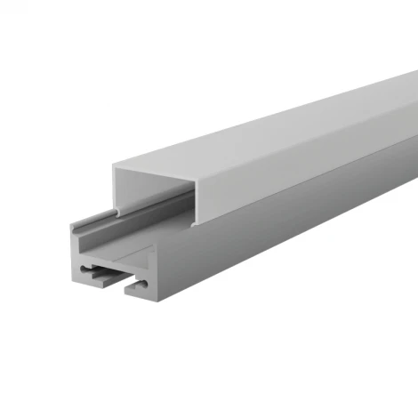 Профиль алюминиевый подвесной/накладной серый 20х20х2000мм Wolta WAP WAP-S/H-20/20/2000-A