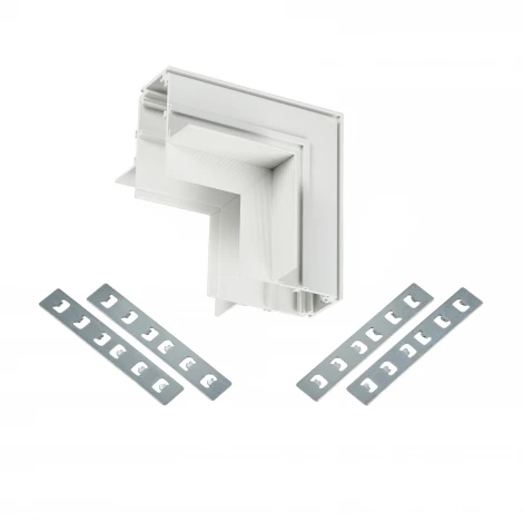 Коннектор соединитель угловой для встраиваемого шинопровода MyFar Accessories for MagLine 23 MT0200-CLW-W