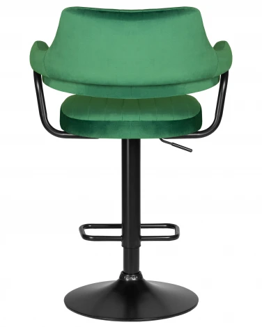 Набор 2 шт стул барный DOBRIN CHARLY BLACK (зеленый велюр (MJ9-88))