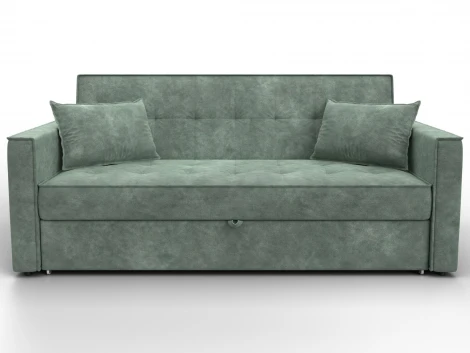 Диван прямой Лига-104 (160) (ЛДСП,Брус,Фанера,Велюр/Зеленый) Лига Диванов 134881