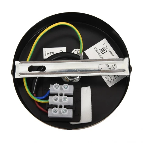 Подвесной светильник Lumion Chakra 8383/1 черный/бежевый, металл/бамбук E27 40W 220V