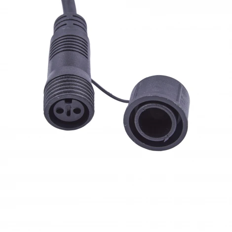 Провод-шина для гирлянд серии F90PRO 2м. 10 Т-коннекторов, шаг 20см статика/мерцание IP67 черный Uniel UCX-F90 T10/2M/BK