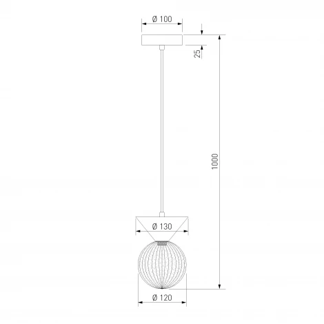 Подвесной светильник Eurosvet Melon 302004 латунь