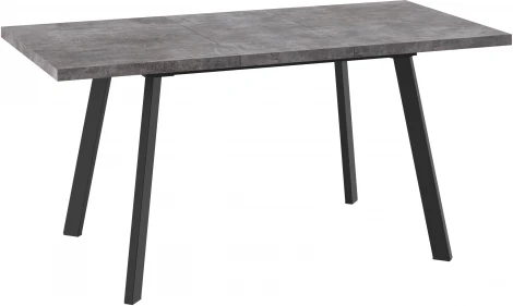 Стол МАМАДОМА Борг Дуб 120, дымчатая керамика/черный