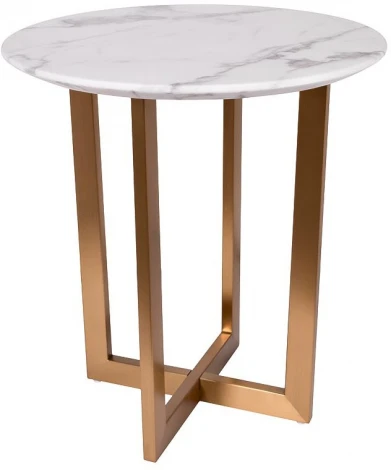 Стол журнальный Pearl White d55*57,2см Garda Decor арт.33FS-ET2029-BBS