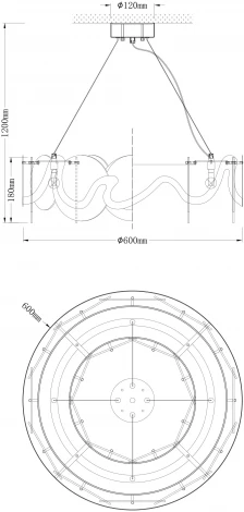 Подвесная люстра Moderli Caribbean V7072-6P
