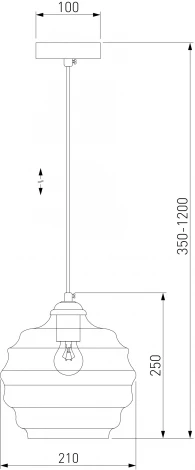 Подвесной светильник Eurosvet Ice со стеклянным плафоном 50239/1 зеленый