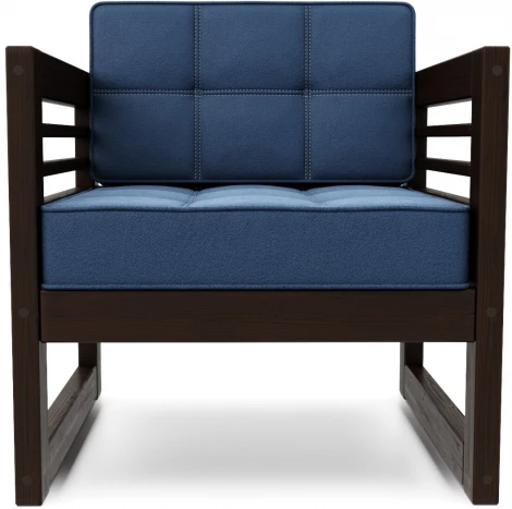 Кресло Arsko Сега венге велюр синий