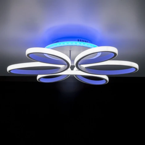 Потолочная люстра RGB Citilux Сезар Смарт CL233A150E (LED, 220V, умный дом - Алиса, Маруся, Сири, цветы)