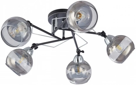 Потолочная люстра на штанге Arte Milano AMALFI-323685 323685/5B BK+CR (220V)