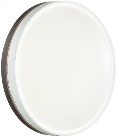 Настенно-потолочный светильник Sonex Nohava Brown 7668/DL пластик/белый/темно-коричневый LED 48Вт 4000К D415 IP43 (220V, круглые)