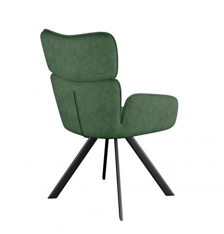 Стул DikLine 501 поворотный SB1 зеленый, ножки черные арт.00-00076323