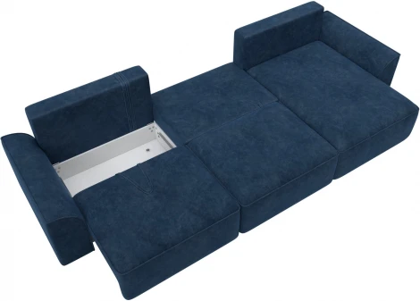 Диван угловой Лига-048 НПБ лонг Лига Диванов (Велюр) арт.128492