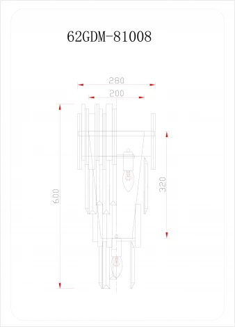 Бра Garda Decor 62GDM-81008