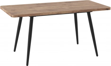 Стол Мебвилл Вояж 120, Дуб Веллингтон/Чёрный