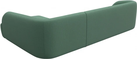 Диван угловой Лига-041 правый угол (Зеленый/Рогожка) Лига Диванов арт.124715