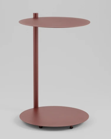 Журнальный столик Stool Group Siara металл бордовый УТ000041889