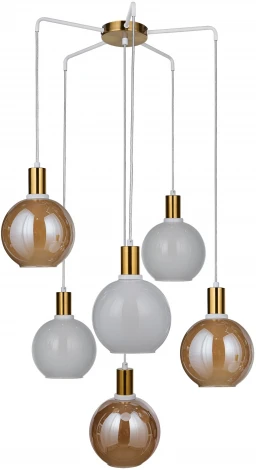 Подвесной светильник 33 Идеи PND169M.05WH.3.001PA-S13AM-S13WH (220V, на проводе, шарики, паук)