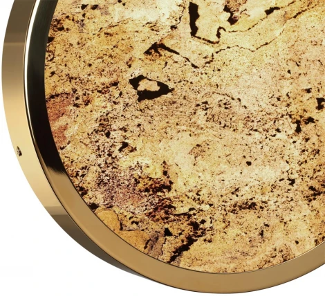 Настенно-потолочный светильник Odeon Light Bergi 5079/24L зол./серо-беж./металл/натур.камень/акрил с переключ.цветов.темпер. LED 24W 3000К/4000K/6000K (220V, круглые)