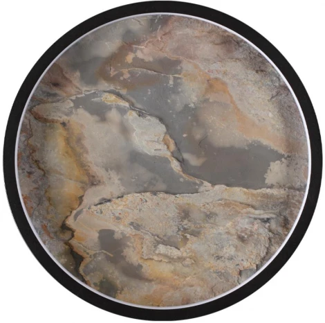 Настенно-потолочный светильник Odeon Light Stoflake 5078/25L черн./серо-беж./металл/натур.камень/акрил LED 25W 3000K (220V, круглые)