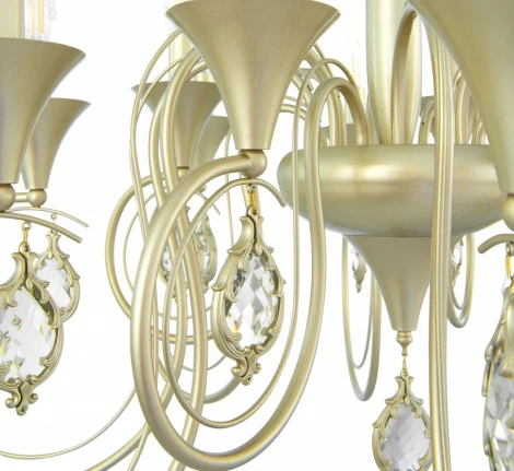 Подвесная люстра Arte Milano AM349920 349920/8-4 CG (220V, подвески, на цепи, подсвечник, свеча)