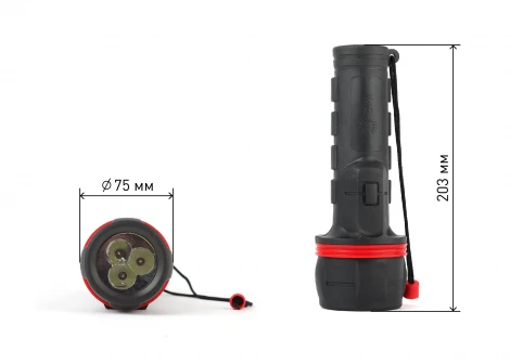 Ручной фонарь светодиодный на батарейках ЭРА R2D R2D