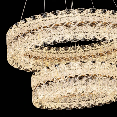 Подвесная люстра светодиодная с пультом с регулировкой цветовой температуры Modelux ML.8185.600.400 GD