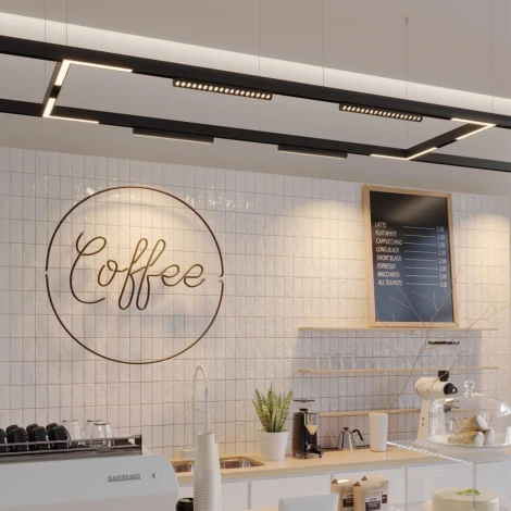 Трековый светильник трехфазный светодиодный Novotech Vector 359950 черный с переключ. цв. темпер. IP20 LED 3000К\4000К\6000К 10W 90-240V