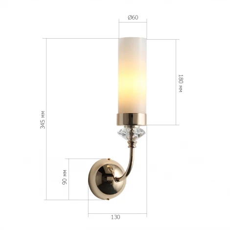 Бра ST Luce Элегра SL1402.251.01 Золото/Белый E14*1 40W