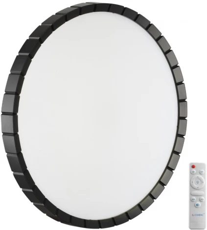 Настенно-потолочный светильник Sonex Atabi Black 7649/EL PALE SN пластик/белый/черный LED 70Вт 3000-6000К D486 IP43 пульт ДУ (220V, круглые)