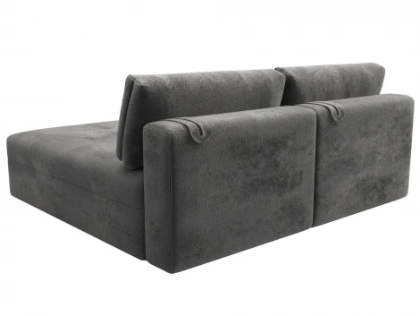 Диван угловой модульный Лига-060 НПБ угол универсальный (ЛДСП,Брус,Фанера/Пластик/Велюр/Серый) Лига Диванов 129496